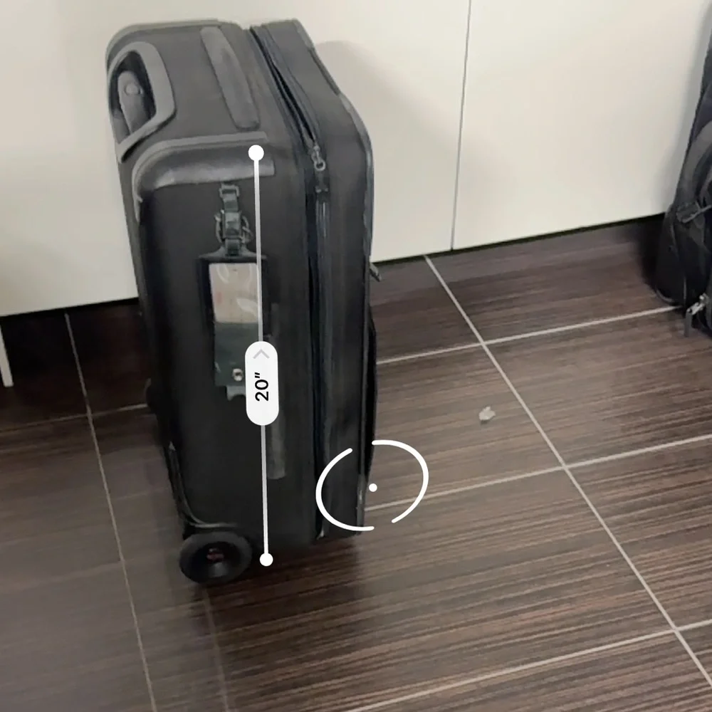 TUMI Black Rolling Carry-On Suitcase
